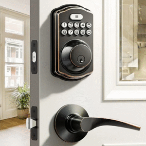 Veise Keyless Entry Door Lock with 2 Lever Handles